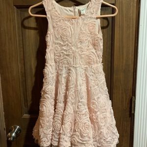 Girls floral sparkly dress.